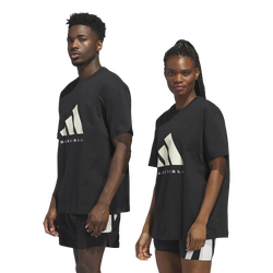 Men's - adidas Basketball Graphic Tee - Black/Chalk White
