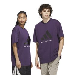 Men's - adidas Basketball Graphic Tee - Aurora Plum