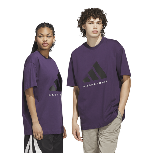 MENS - adidas Basketball Graphic Tee - Aurora Plum
