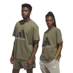 Men's - adidas Basketball Graphic Tee - Olive Strata