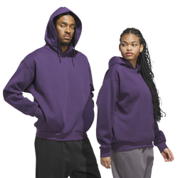 Men's - adidas Basketball Fleece Hoodie - Aurora Plum