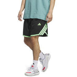 Men's - adidas Crazylight Shorts - Black/Lime Burst