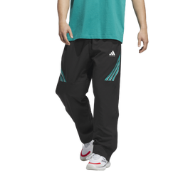 Men's - adidas CrazyLite Woven Basketball Pants - Black/Pure Teal