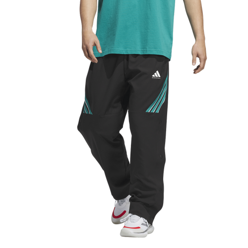 adidas CrazyLite Woven Basketball Pants - adidas Black/Pure Teal