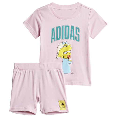 BOYS - adidas x The Simpsons T-Shirt Set - True Pink