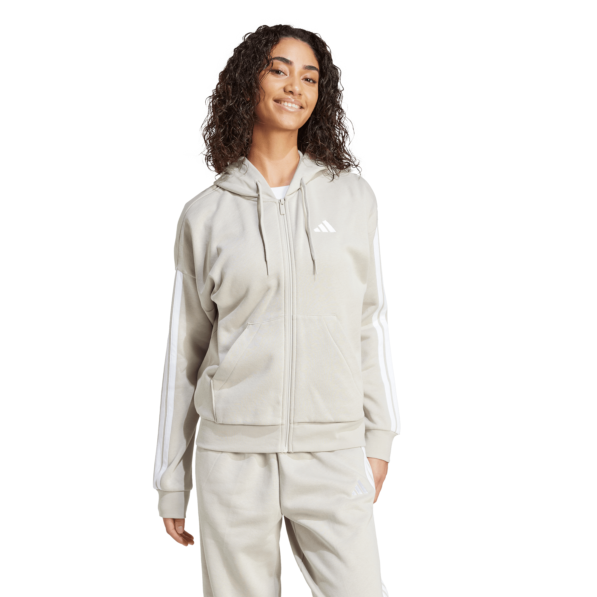   Sports Essentials 3セット Lサイズ adidas Essentials 3-Stripes Full-Zip Fleece Hoodie - Women's