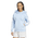 adidas Essentials 3-Stripes Full-Zip Fleece Hoodie - Women's Glow Blue/White