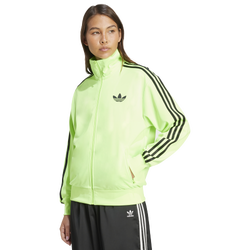 Women's - adidas Originals adicolor Firebird Lifestyle Track Top  - Signal Green/Black