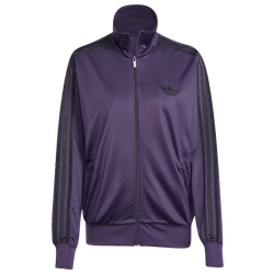 Women's - adidas Originals adicolor Firebird Track Top - Aurora Plum/Black