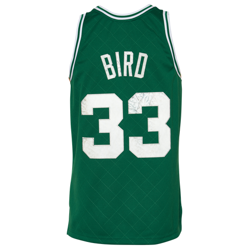 

Mitchell & Ness Mens Larry Bird Mitchell & Ness Celtics 75th Anniversary Jersey - Mens Green/Multi Size M