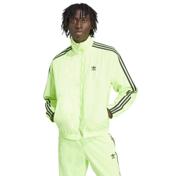Men's - adidas Originals adicolor Woven Firebird Track Top - Signal Green/Black