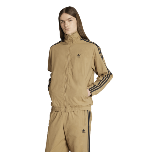 MENS - adidas Originals adicolor Woven Firebird Track Top - Cardboard/Black