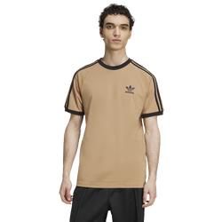 Men's - adidas Originals 3 Stripe T-Shirt - Cardboard/Black