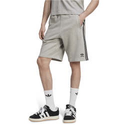 Men's - adidas Originals adicolor 3-Stripes Shorts - Medium Grey Heather/Black