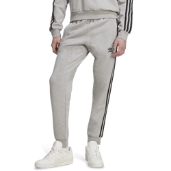 Men's - adidas Originals 3 Stripe Pants - Medium Grey Heather/Black