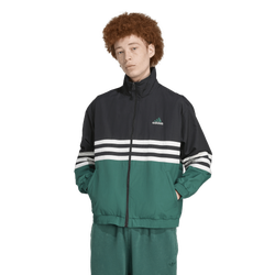 Men's - adidas Originals Archive Woven Track Top - Black/Collegiate Green