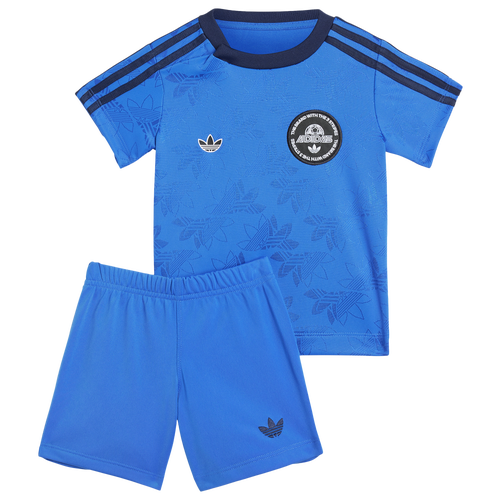 BOYS - adidas Originals Trefoil Big Logo Shorts & T-Shirt Set - Blue