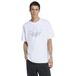 Men's - adidas Studded T-Shirt - Silver/White