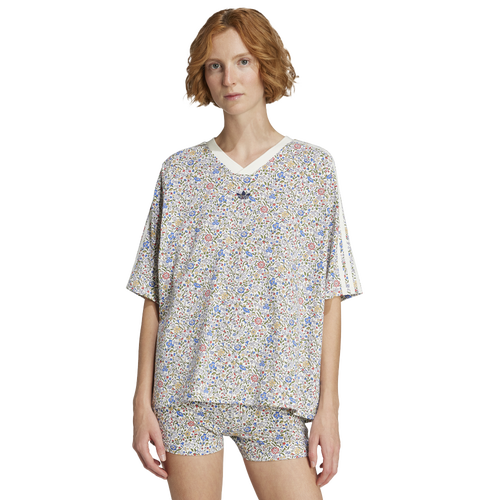 Adidas Originals Womens  X Liberty London Allover Print Boyfriend T-shirt
