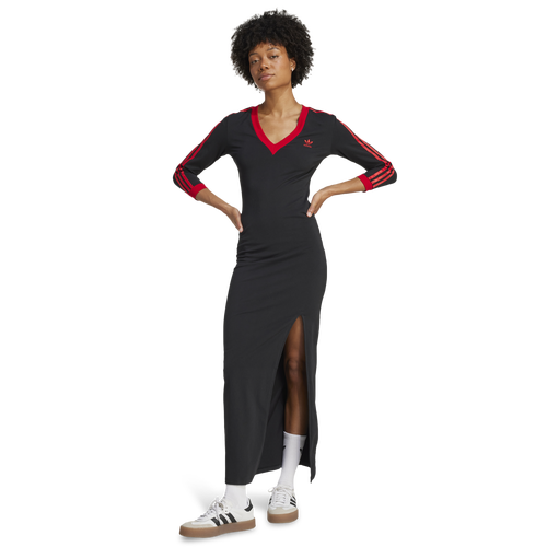 adidas Originals Maxi Dress - adidas Originals Better Scarlet/Black