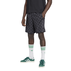 Men's - adidas Originals Monogram Regular Mesh Shorts - Black
