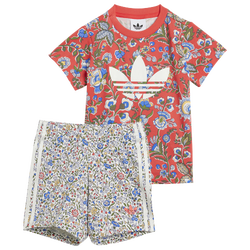 Boys' Toddler - adidas Originals x Liberty London Shorts & T-Shirt Set - Multicolor/Semi Lucid Red