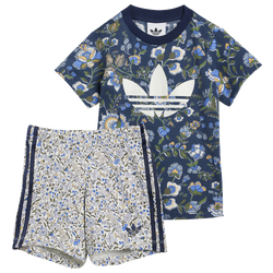 Boys' Toddler - adidas Originals x Liberty London Shorts & T-Shirt Set - Night Indigo/Multicolor
