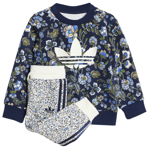  - adidas Originals x Liberty London Crew-Neck Sweater Set - Night Indigo/Multicolor