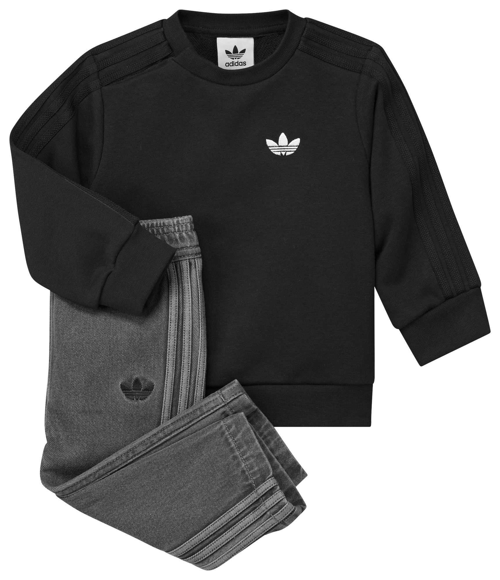 adidas Originals Denim Crew Set - Girls' Toddler | Kids Foot Locker