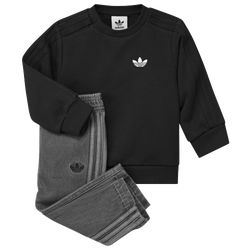 Girls' Toddler - adidas Originals Denim Crew Set - Black/White