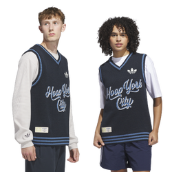Men's - adidas Originals Hoop York City Sweater Vest Jersey - Aurora Ink