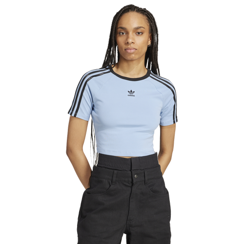  - adidas 3-Stripe Baby T-Shirt - Black/Ash Blue