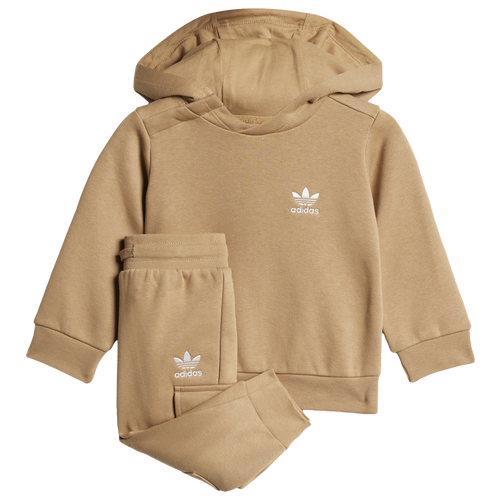 BOYS - adidas Originals Trefoil Essentials Hoodie and Joggers Set - Cardboard