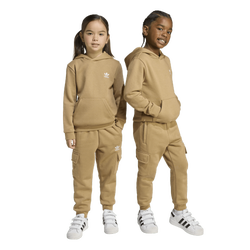 Boys' Preschool - adidas Originals Essential Full-Zip Hoodie and Cargo Set - Cardboard/Cardboard