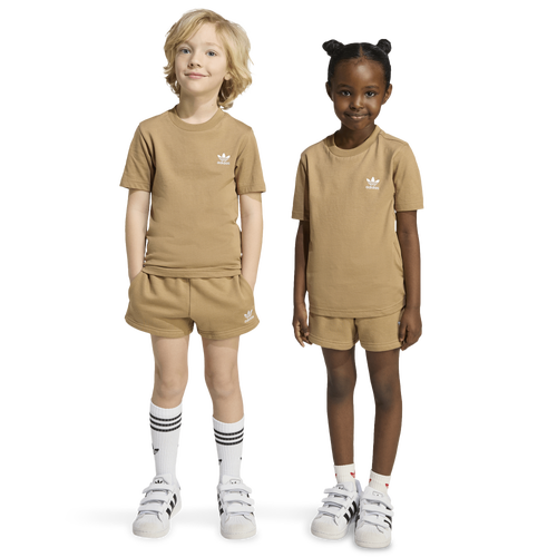 BOYS - adidas Originals Trefoil Shorts and Tee Set - Cardboard