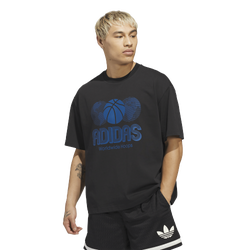 Men's - adidas Worldwide Hoops Logo Graphic Basketball T-Shirt - Black