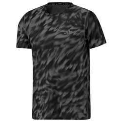 Men's - adidas Own The Run All Over Printed Tee - Black/Grey