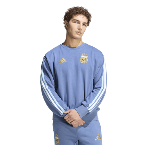 MENS - adidas Argentina Alphaskin Crew Sweat - Crew Blue