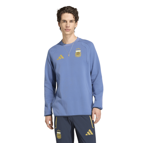 MENS - adidas Argentina Tiro Travel Crew Jumper - Crew Blue