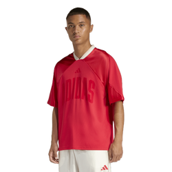 Men's - adidas Stadium Graphic Mesh T-Shirt - Pure Ruby/Crystal Linen/Off White