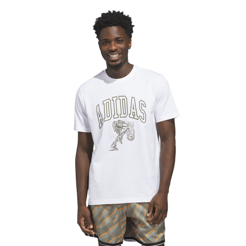 - adidas Collegiate Arch Graphic T-Shirt - White