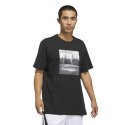 Men's - adidas Hoop Sanctuary Graphic T-Shirt - Black