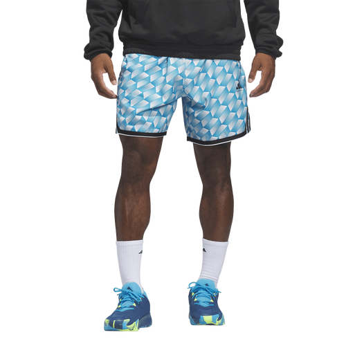 adidas Crazy Lite Allover Print Shorts - adidas Shock Cyan