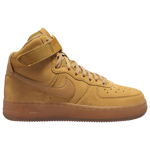 

Boys Nike Nike Air Force 1 High - Boys' Grade School Shoe Wheat/Wheat/Gum Light Brown Size 03.5