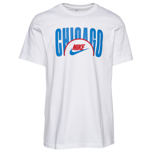 

Nike Mens Nike City Force T-Shirt - Mens White/Blue/Red Size L