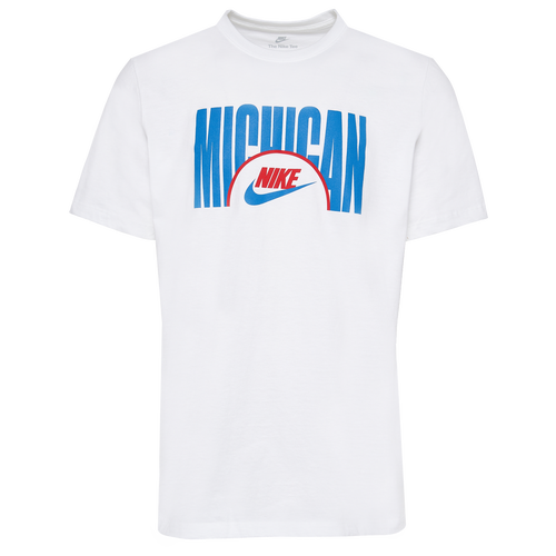 

Nike Mens Nike City Force T-Shirt - Mens White/Blue Size M