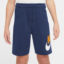 Boys' Grade School - Nike NSW Club HBR Shorts - Midnight Navy/Yellow Ochre