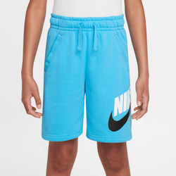 Boys' Grade School - Nike NSW Club HBR Shorts - Baltic Blue/Baltic Blue