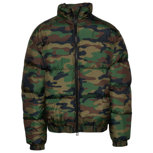 

LCKR Mens LCKR Puffer Jacket - Mens Green/Multi Size L