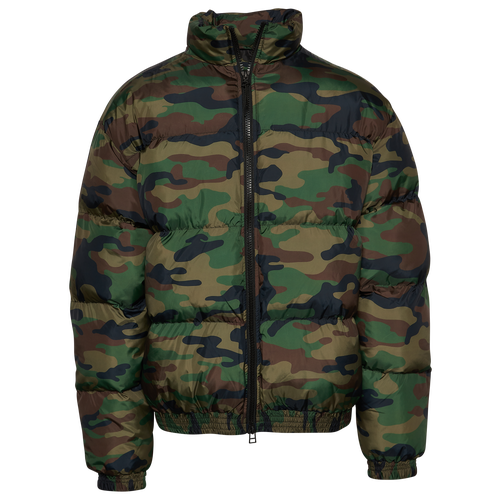 

LCKR Mens LCKR Puffer Jacket - Mens Green/Multi Size M